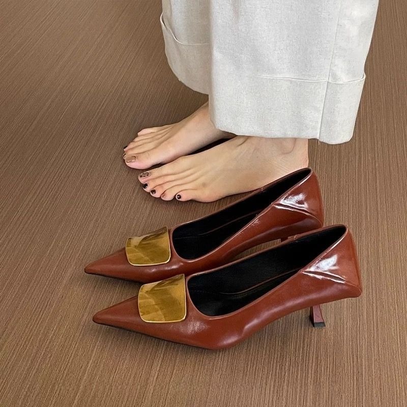 Court Heel Pointed - Sepatu Hak Tinggi Runcing Prancis 2025