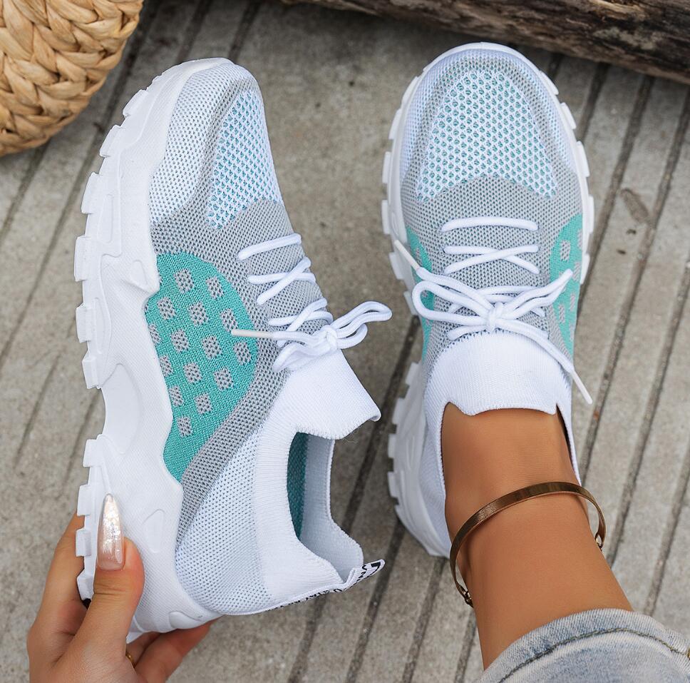 Women Shoes Tennis - Sepatu Olahraga Wanita Berbahan Rajut Mesh