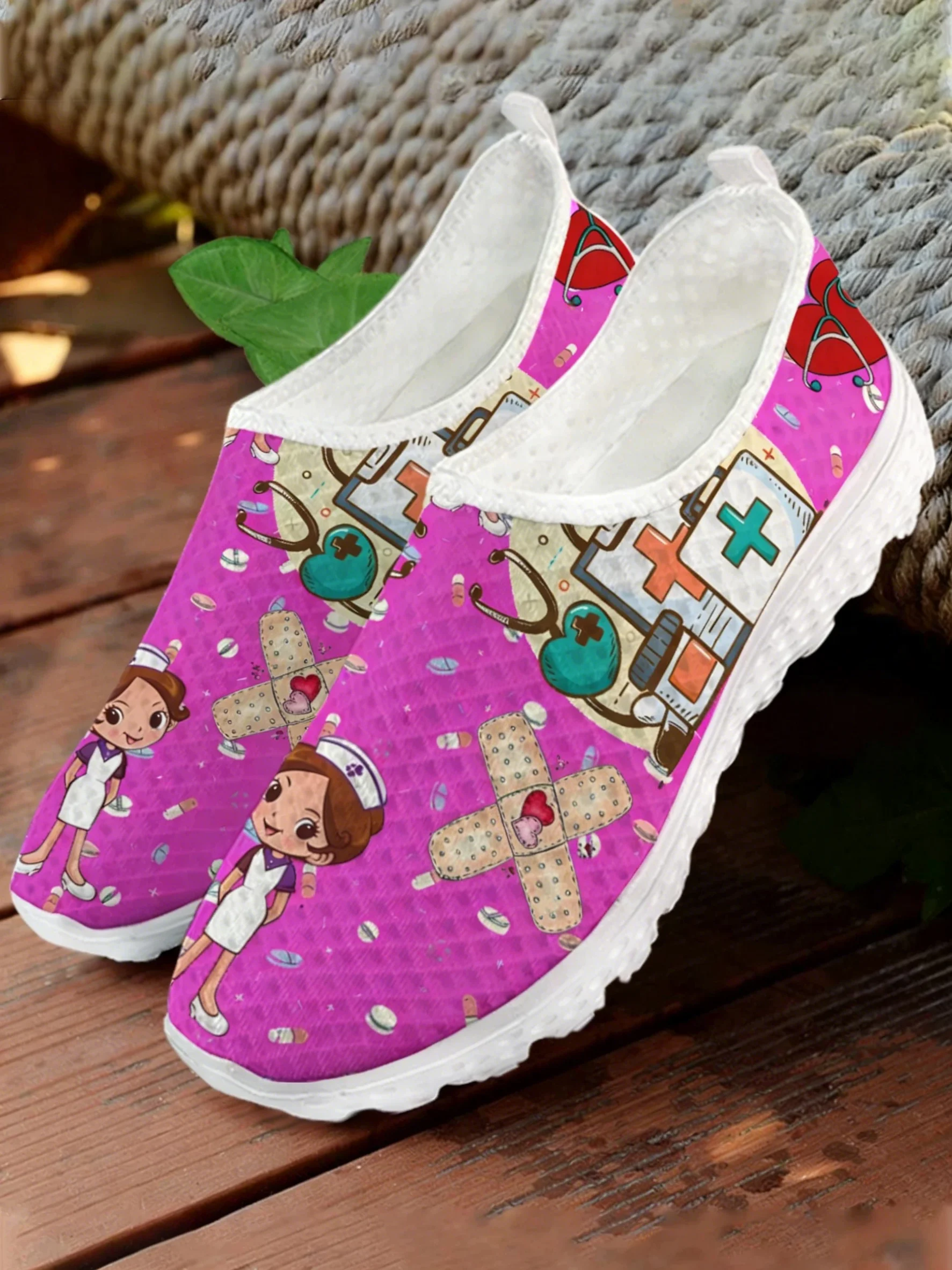 Women Shoes Tennis - Sepatu Sneaker Mesh Cetak Medis Dokter