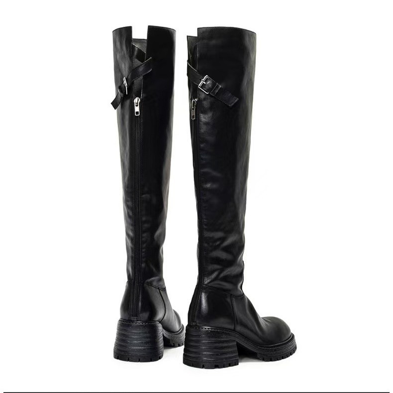 Sepatu bot hak tinggi tebal un - Sock Boot Women ulasan dan harga