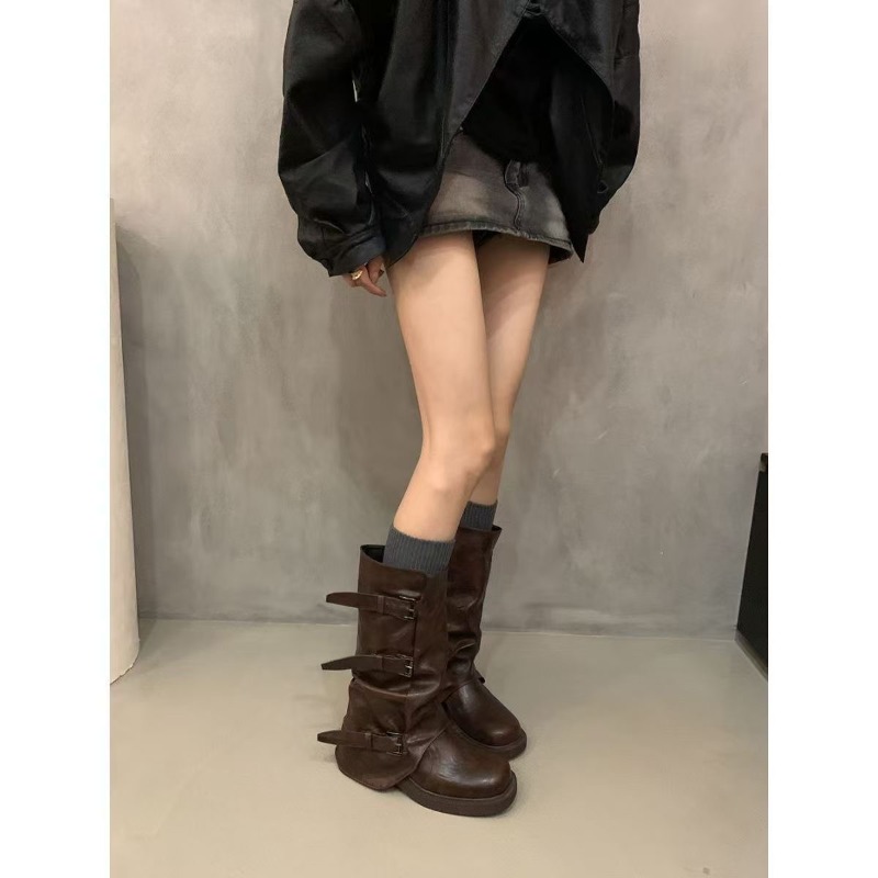 Sepatu bot wanita model *pleat - Knee High Boots Women ulasan dan harga